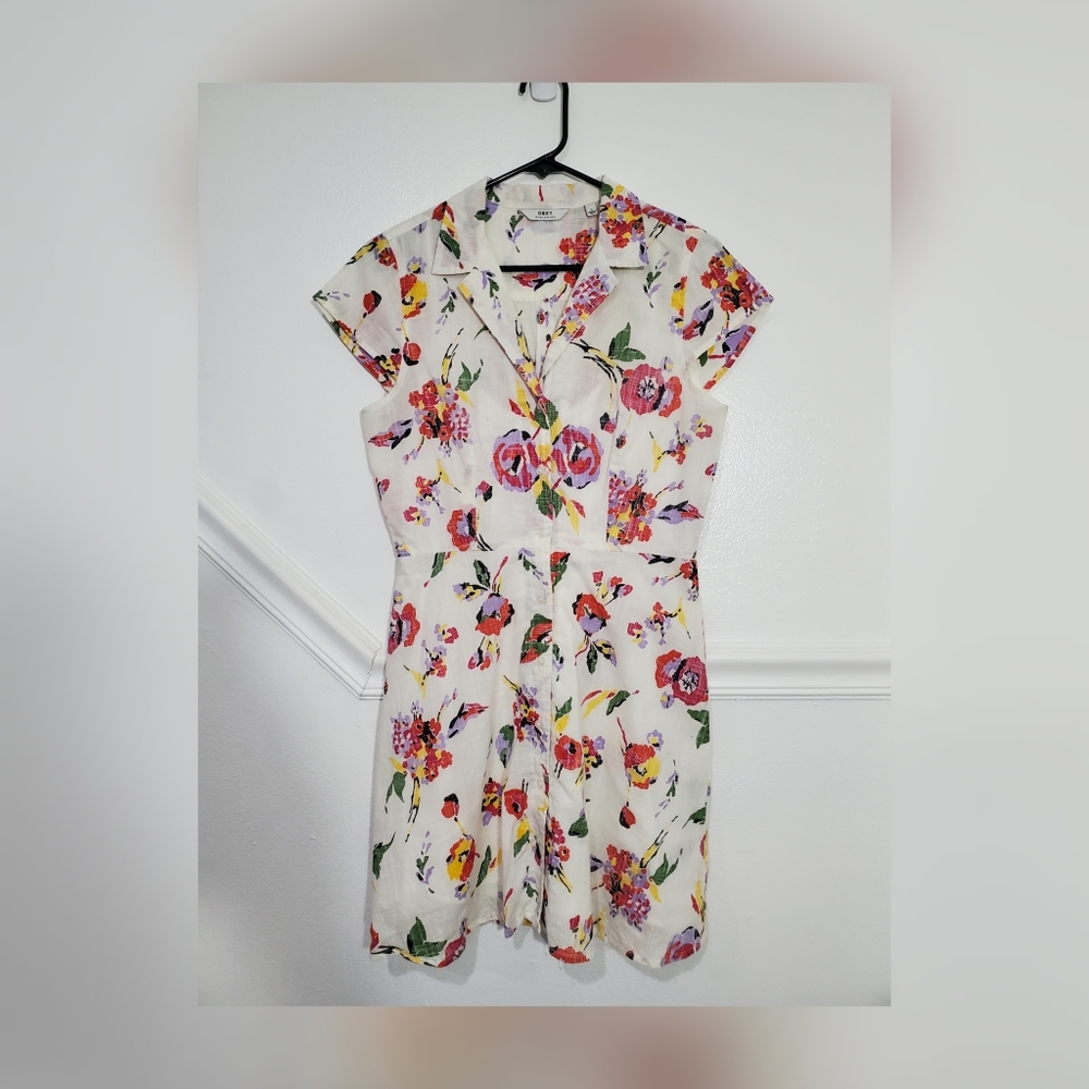 Obey floral Sz small dress